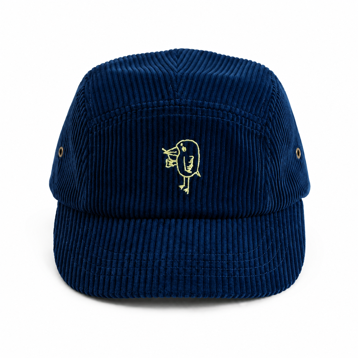 BIRD Corduroy Five Panel Cap - Navy